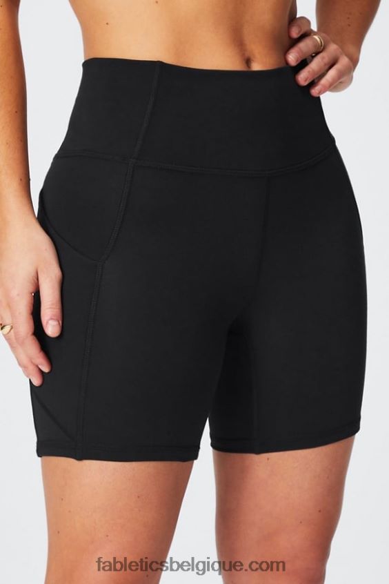 oasis pureluxe short taille haute 6\'\' 11 femmes Fabletics 404P0T292 bleu céleste ton sur ton/pomme aigre