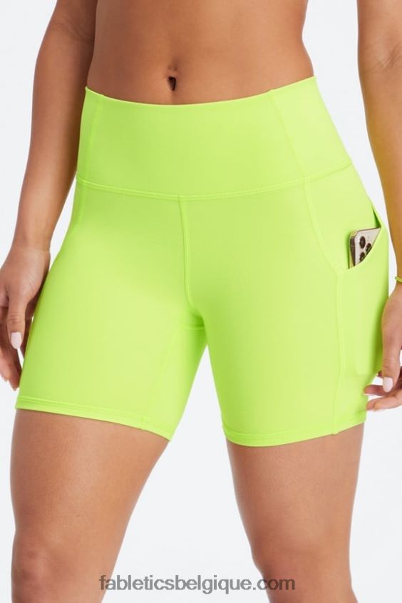 oasis pureluxe short taille haute 6'' 12 femmes Fabletics 404P0T296 marbre fumé/fer bleu