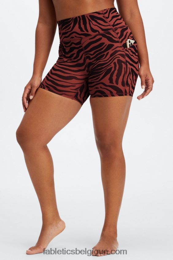 oasis pureluxe short taille haute 6\'\' 12 femmes Fabletics 404P0T298 fjord/limonade