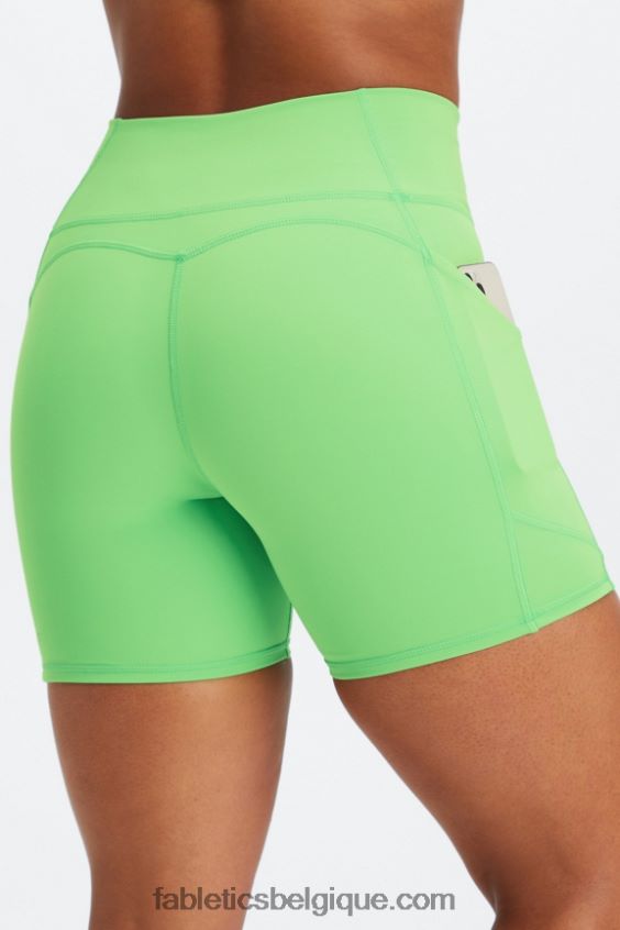 oasis pureluxe short taille haute 6'' 13 femmes Fabletics 404P0T299 basilic/grizzly