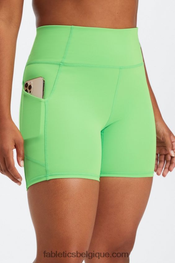 oasis pureluxe short taille haute 6\'\' 13 femmes Fabletics 404P0T299 basilic/grizzly
