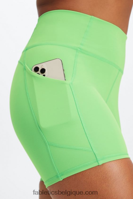 oasis pureluxe short taille haute 6\'\' 13 femmes Fabletics 404P0T299 basilic/grizzly