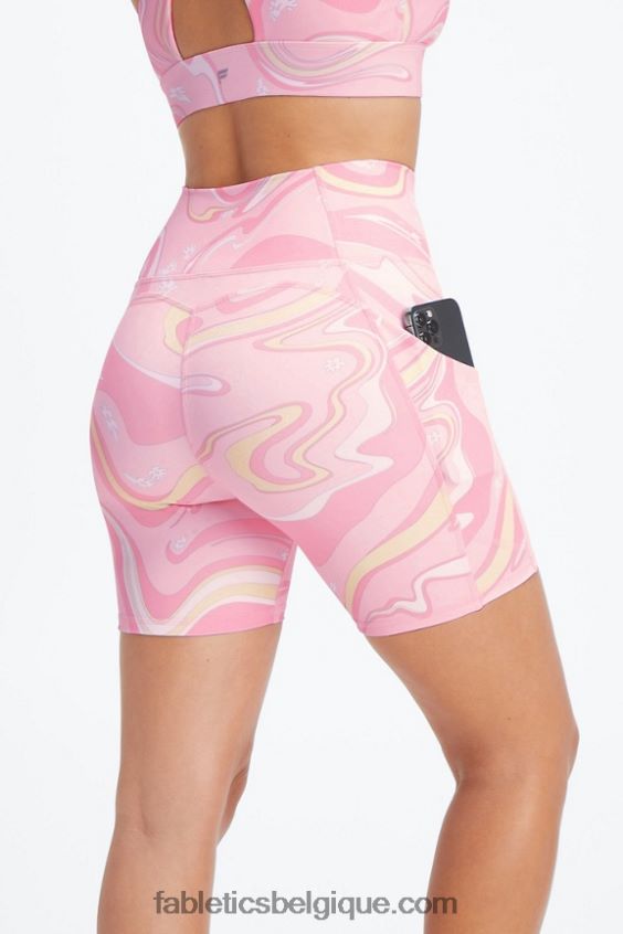 oasis pureluxe short taille haute 6\'\' 13 femmes Fabletics 404P0T300 basilic/grizzly