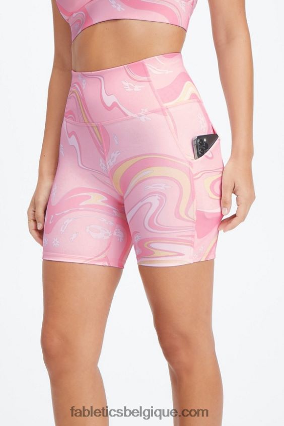 oasis pureluxe short taille haute 6\'\' 13 femmes Fabletics 404P0T300 basilic/grizzly