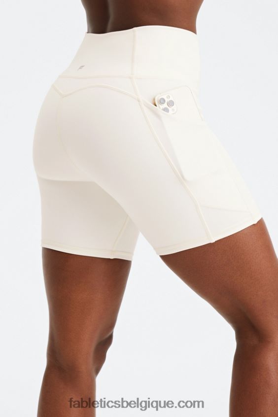 oasis pureluxe short taille haute 6'' 14 femmes Fabletics 404P0T304 mer des Bermudes / givrage