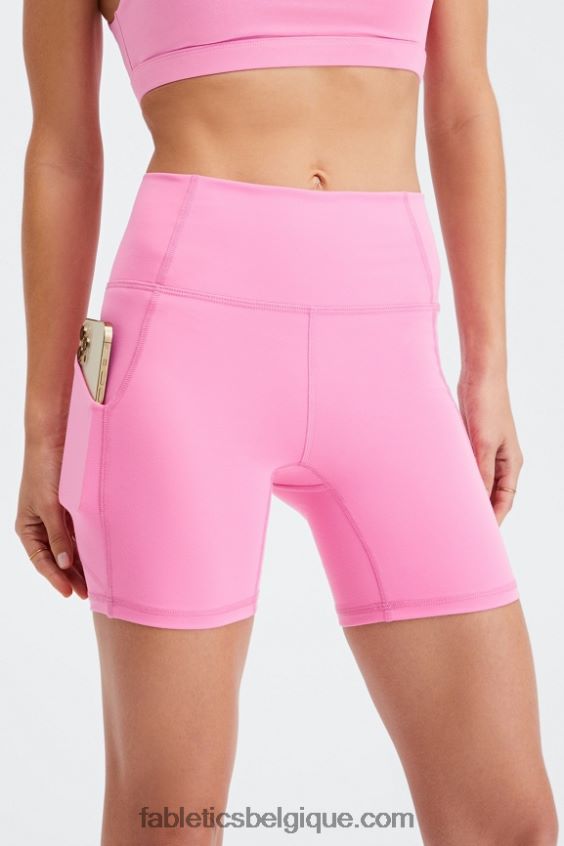 oasis pureluxe short taille haute 6'' 14 femmes Fabletics 404P0T306 sérénité/pin doux