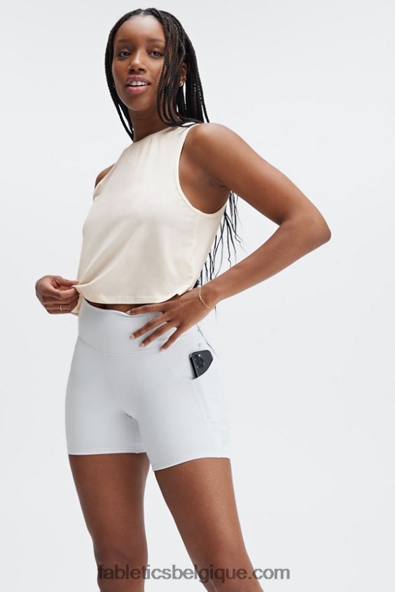 oasis pureluxe short taille haute 6\'\' 14 femmes Fabletics 404P0T308 enfumé