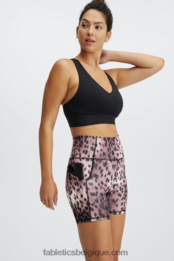 oasis pureluxe short taille haute 6\'\' 15 femmes Fabletics 404P0T309 piscine/argent réfléchissant