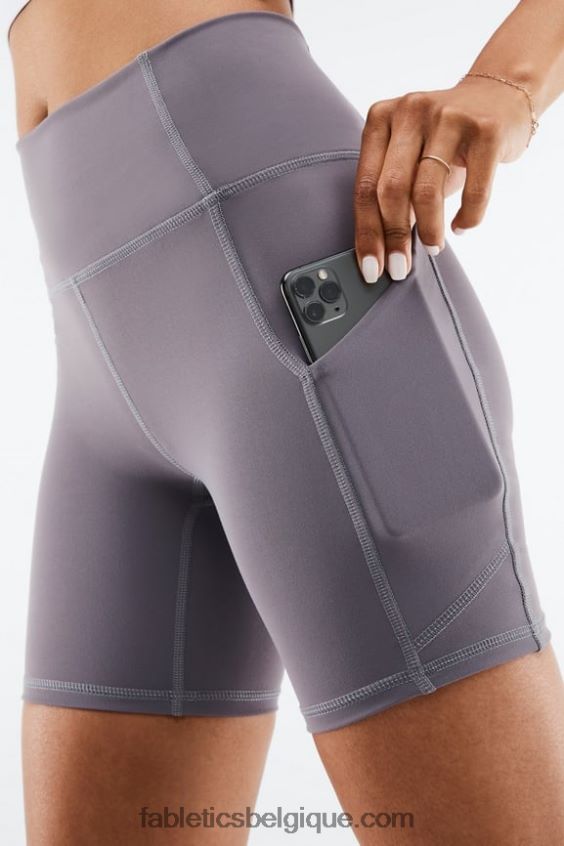 oasis pureluxe short taille haute 6\'\' 15 femmes Fabletics 404P0T311 évasion rose folie estivale/soleil de l\'après-midi/graphique