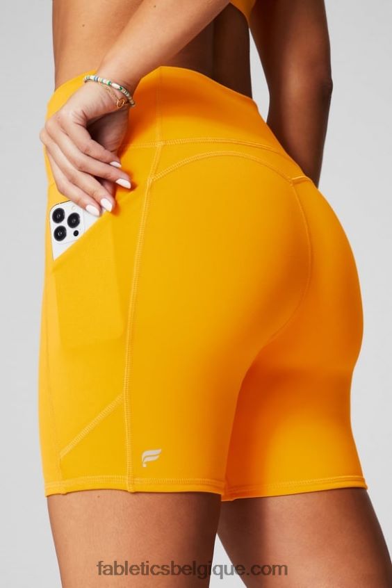 oasis pureluxe short taille haute 6'' 9 femmes Fabletics 404P0T281 mer la plus profonde/noir