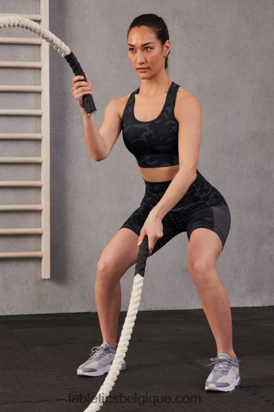 on-the-go powerhold taille haute 6\'\' court 6 femmes Fabletics 404P0T253 peluche rose/souci