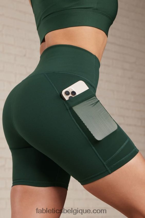on-the-go powerhold taille haute 6'' court 6 femmes Fabletics 404P0T254 gris carrière/atomique
