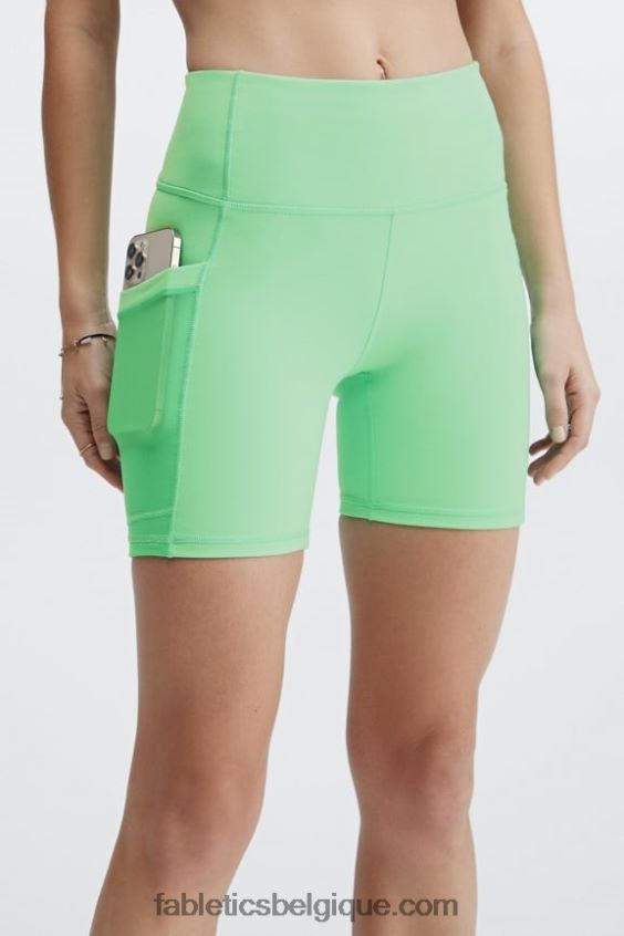 on-the-go powerhold taille haute 6'' court 8 femmes Fabletics 404P0T264 fumée/opale