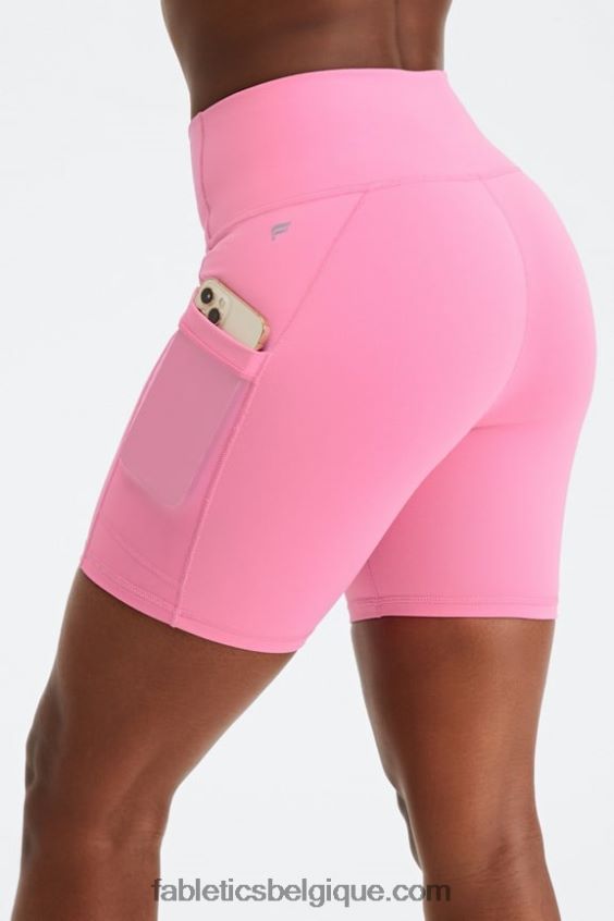 on-the-go powerhold taille haute 6'' court 8 femmes Fabletics 404P0T265 fumée/opale