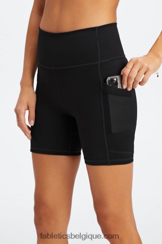 on-the-go powerhold taille haute 6\'\' short 5 femmes Fabletics 404P0T248 évasion de l\'île/logo réfléchissant