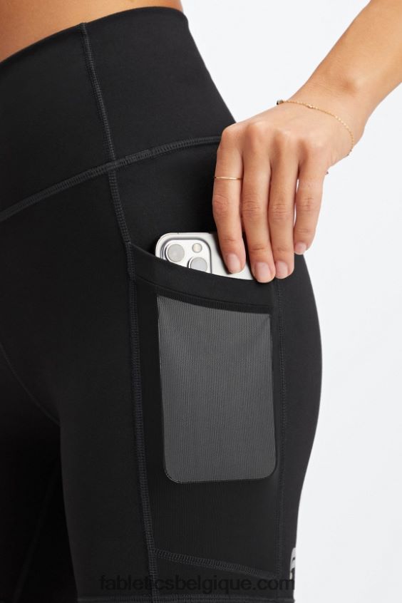 on-the-go powerhold taille haute 6\'\' short 5 femmes Fabletics 404P0T248 évasion de l\'île/logo réfléchissant