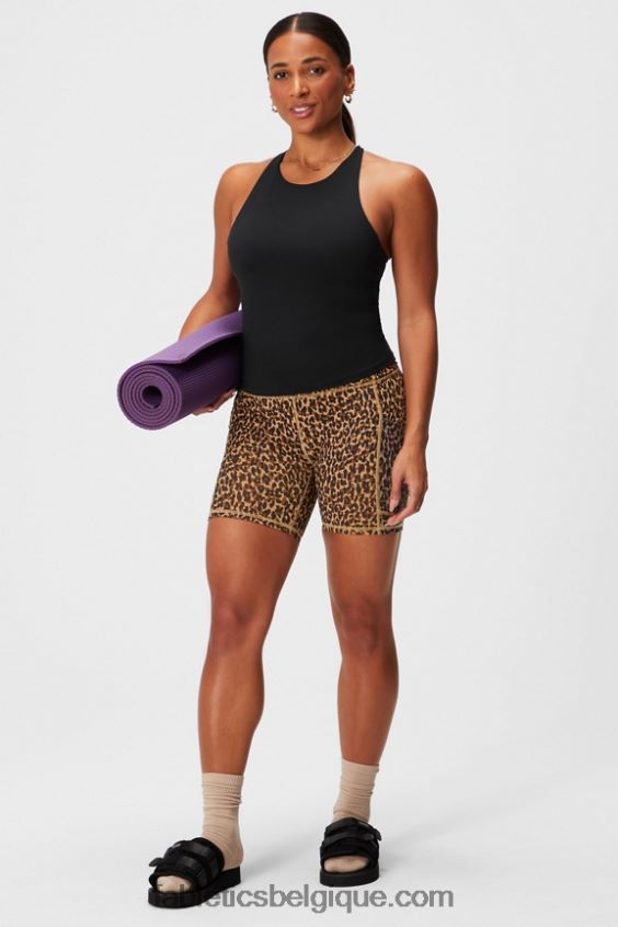 on-the-go powerhold taille haute 6\'\' short 5 femmes Fabletics 404P0T250 logo terrazzo/réfléchissant