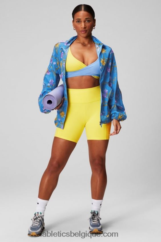on-the-go powerhold taille haute 6\'\' short 5 femmes Fabletics 404P0T251 logo terrazzo/réfléchissant