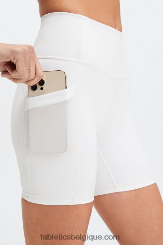 on-the-go powerhold taille haute 6\'\' short 7 femmes Fabletics 404P0T261 kaitoke vert/blanc