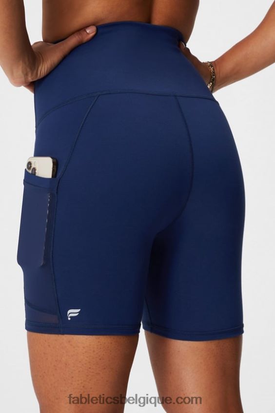 on-the-go powerhold ultra hw 6\'\' court femmes Fabletics 404P0T391 daisy field check/deep navy