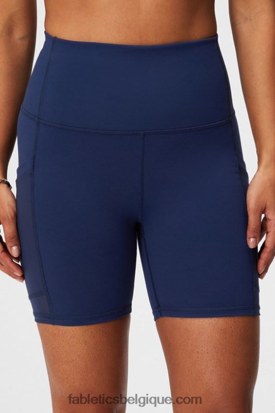 on-the-go powerhold ultra hw 6\'\' court femmes Fabletics 404P0T391 daisy field check/deep navy