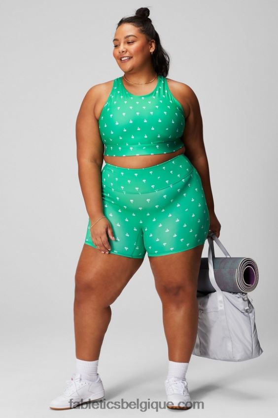 partout motion365+ short taille haute 6\'\' femmes Fabletics 404P0T619 merisier électrique lavé/blanc