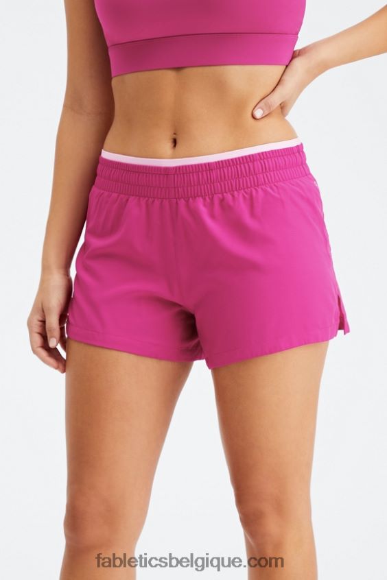 respirant taille mi-haute femmes Fabletics 404P0T278 très baie/rose chéri/argent réfléchissant