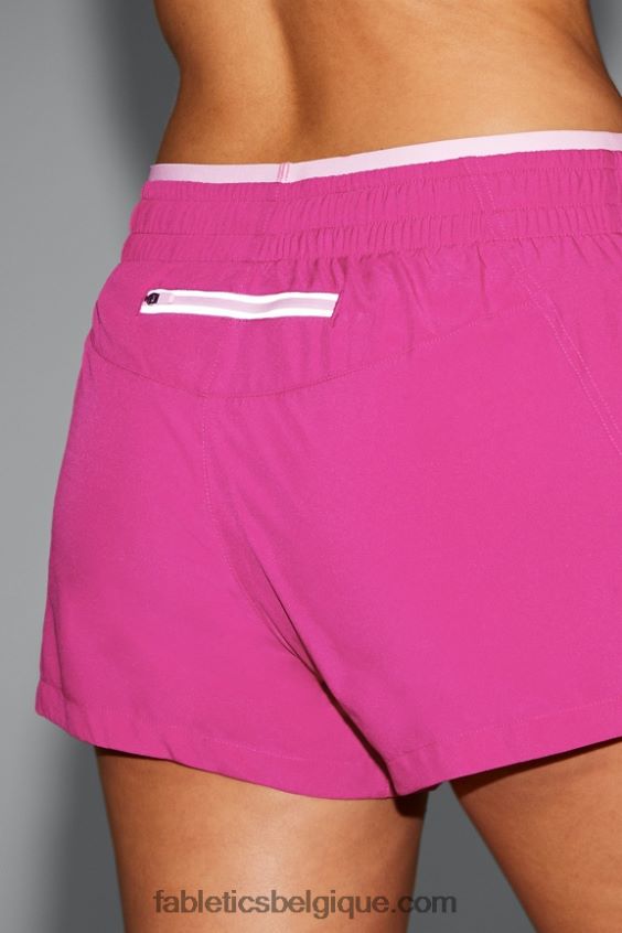 respirant taille mi-haute femmes Fabletics 404P0T278 très baie/rose chéri/argent réfléchissant