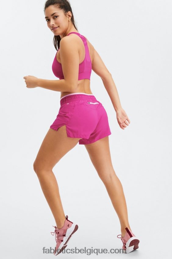 respirant taille mi-haute femmes Fabletics 404P0T278 très baie/rose chéri/argent réfléchissant