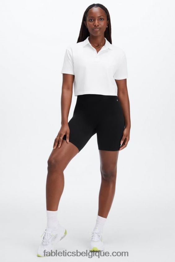short 7\" taille haute sans couture nuage femmes Fabletics 404P0T444 aigrette/or