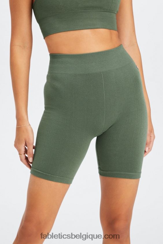 short 7\" taille haute sans couture nuage femmes Fabletics 404P0T446 tacheté/noir