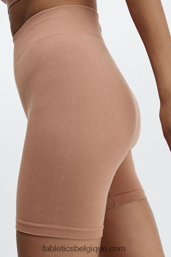 short 7\" taille haute sans couture nuage femmes Fabletics 404P0T447 cerise électrique/mini léopard cerise électrique