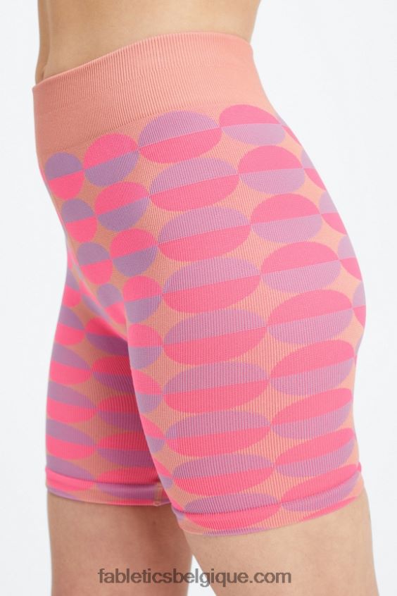 short 9\'\' taille haute sans couture femmes Fabletics 404P0T504 safari crocodile/safari