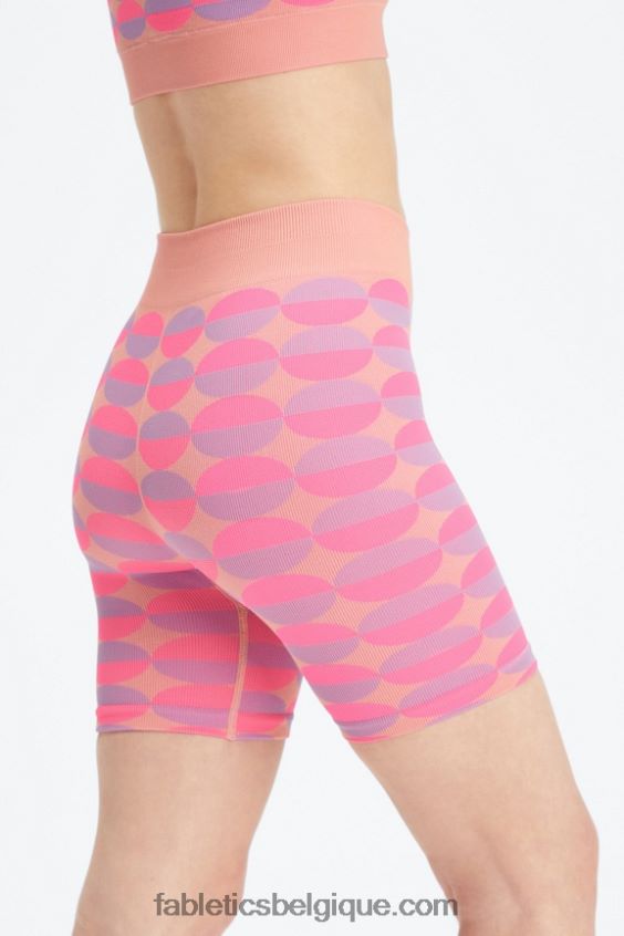 short 9\'\' taille haute sans couture femmes Fabletics 404P0T504 safari crocodile/safari