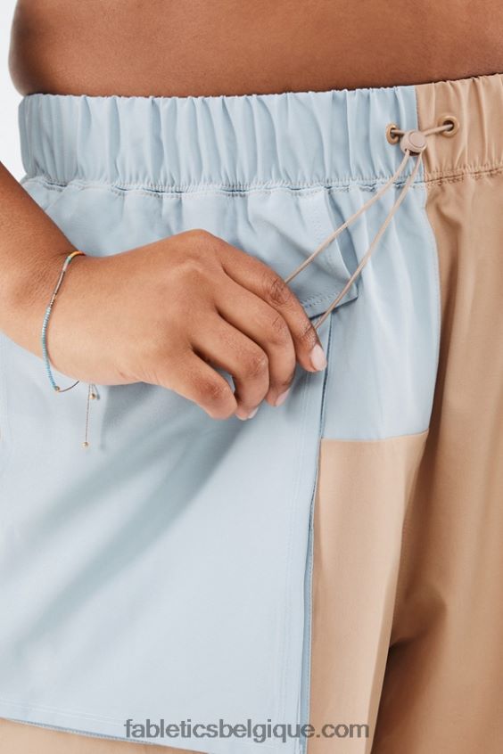 short cargo anastasia femmes Fabletics 404P0T549 désert/pierre bleue