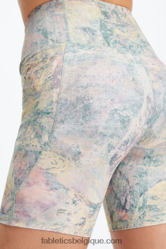 short crossover pureluxe taille haute 6\'\' femmes Fabletics 404P0T317 gris carrière/atomique