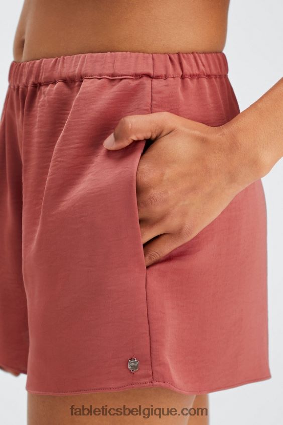 short de nuit ecosatin femmes Fabletics 404P0T496 bouleau/béton