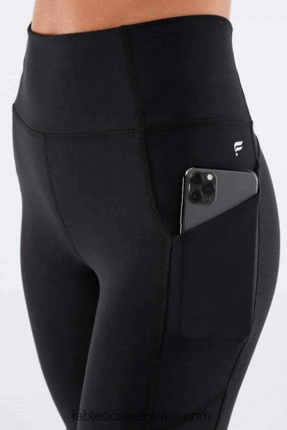 short de poche taille haute oasis 9\" femmes Fabletics 404P0T520 misty lilas/bleu nova