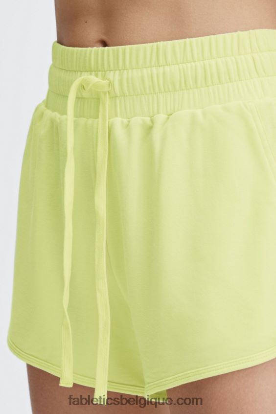 short de sport en molleton lounge femmes Fabletics 404P0T479 logo vin de porto/vin de porto