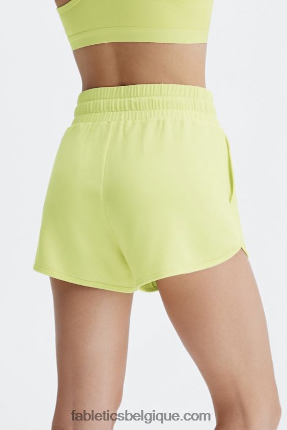 short de sport en molleton lounge femmes Fabletics 404P0T479 logo vin de porto/vin de porto