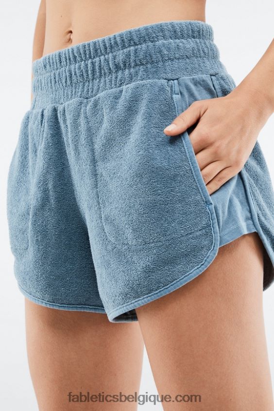 short de survêtement en éponge éco-responsable femmes Fabletics 404P0T576 carapace molle/nectar d\'orange