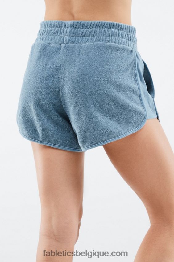 short de survêtement en éponge éco-responsable femmes Fabletics 404P0T576 carapace molle/nectar d\'orange