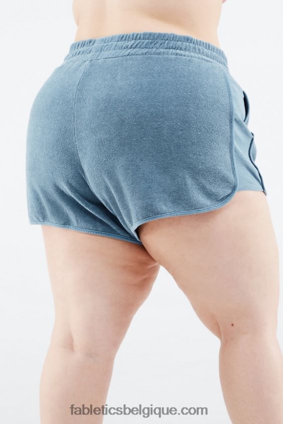 short de survêtement en éponge éco-responsable femmes Fabletics 404P0T577 vague de cristal/lilas brumeux