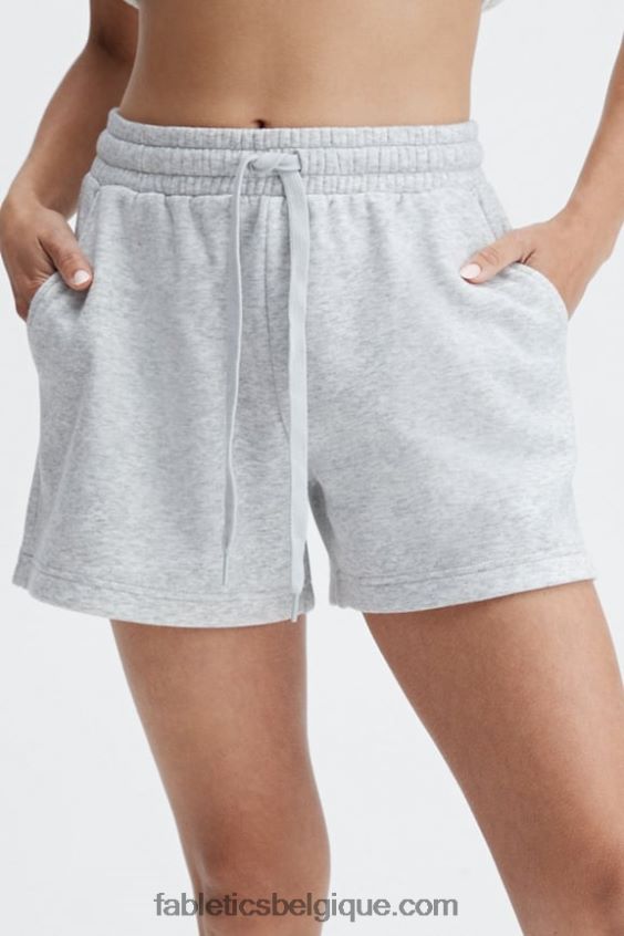 short de survêtement incontournable femmes Fabletics 404P0T424 teinte rose/aigrette