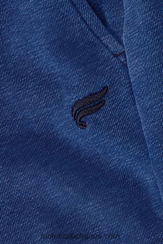 short de survêtement indigo femmes Fabletics 404P0T620 merisier électrique lavé/blanc