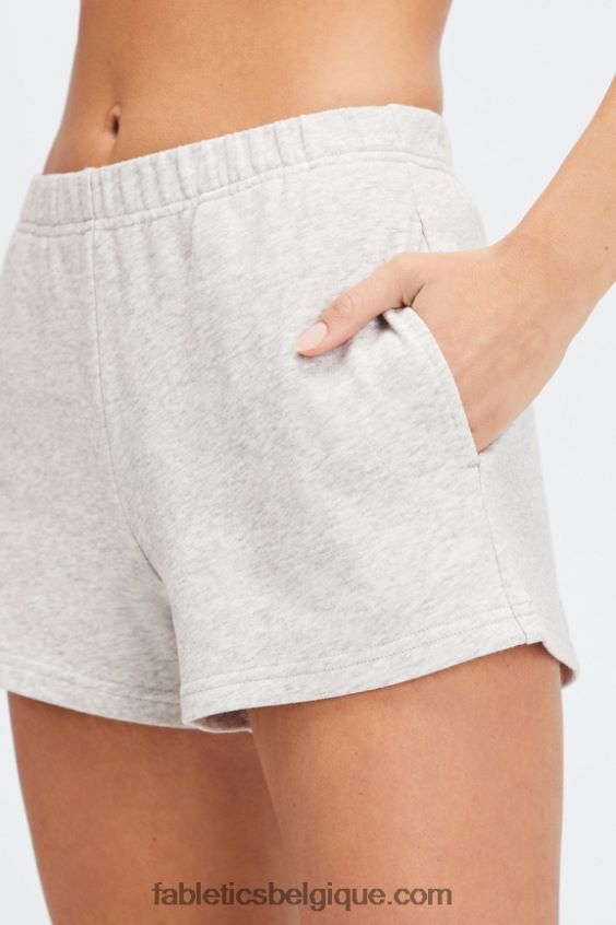 short de survêtement slim léger femmes Fabletics 404P0T380 interstellaire/bleu poudré