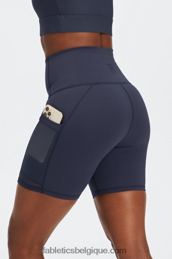 short de tennis universel on-the-go ultra hw 6'' femmes Fabletics 404P0T486 noir/blanc classique