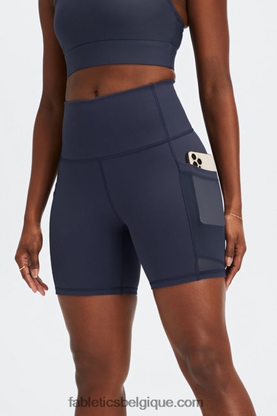 short de tennis universel on-the-go ultra hw 6\'\' femmes Fabletics 404P0T486 noir/blanc classique