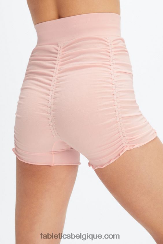 short froncé à taille haute sans couture femmes Fabletics 404P0T396 brique/multiple