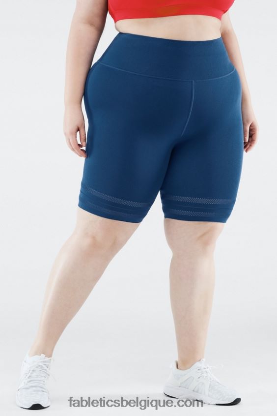 short perforé à taille haute sculptknit femmes Fabletics 404P0T579 club floral/athlétique nouvelle vague